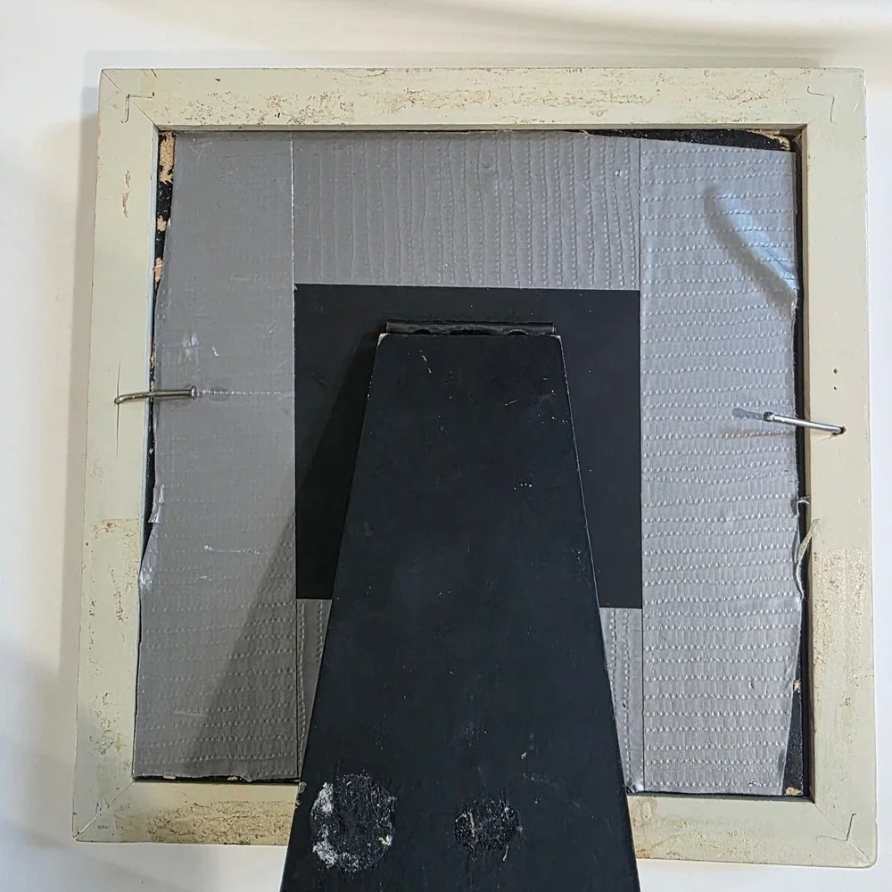 4x4 Rustic Grapevine Relief Picture Frame Square Distressed Sage Green Farmhouse